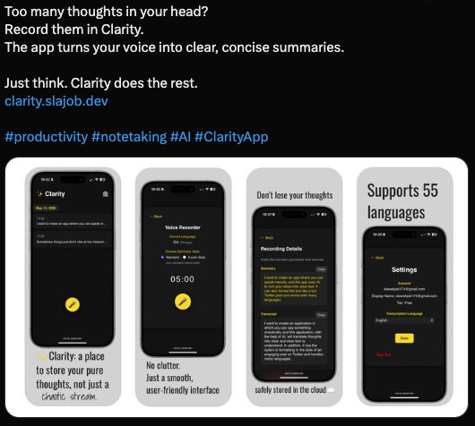Clarity App Screenshot 1
