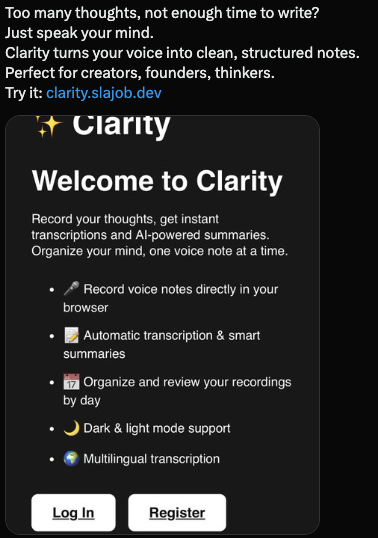 Clarity App Screenshot 2